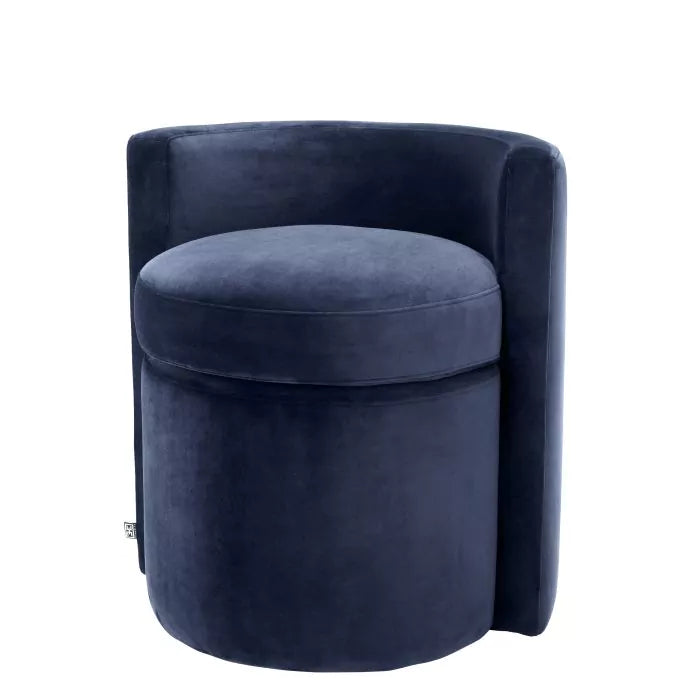 Scaun Arcadia Savona Midnight Blue Velvet 113032U, Eichholtz